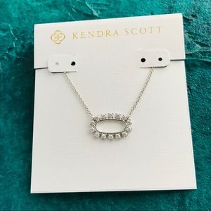 Kendra Scott Elisa open frame crystal necklace